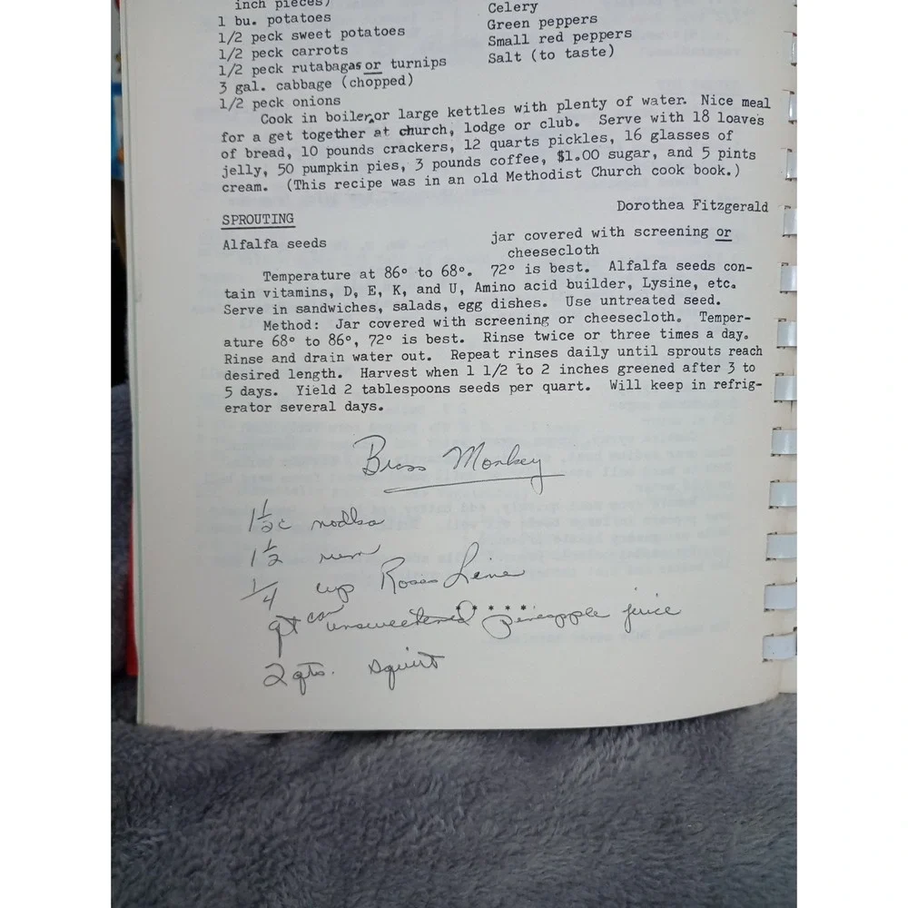 Boone Woman's Club Cookbook Boone,‎ Iowa Bicentennial Edition 1976 Local Recipes
